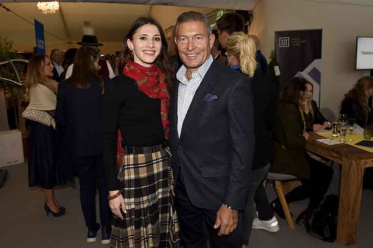 Maria Baranova (1.Solistin des Bayrischen Staatsballetts), Thomas Jirgens beim Welcome-Abend Pferd International 2023 auf der Olympia-Reitanlage in München Riem am 18.05.202 (©Foto: Agency People Image, Michael Tinnefeld) 